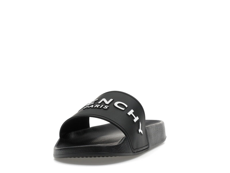 Givenchy Paris Flat Sandals Black White