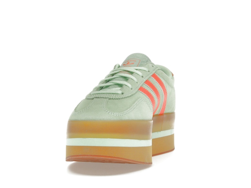 adidas Gazelle Stack Semi Green Spark Solar Orange Gum (Women's)