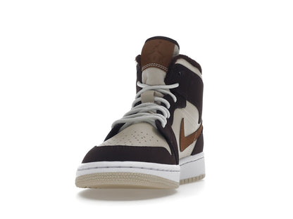 Jordan 1 Mid SE Brown Basalt Oatmeal (Women's)