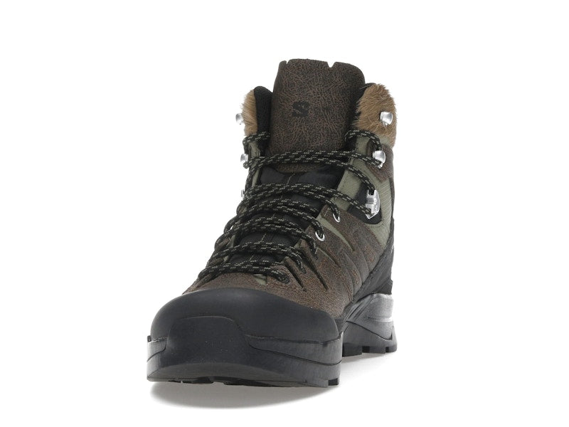 Salomon X-ALP Mid Distressed Leather GTX Dark Earth Black