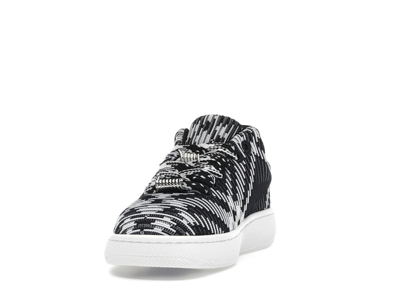 Burberry Check Knit Box Sneaker Black White (Women's)