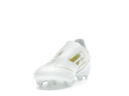 adidas F50 League Laceless Firm/Multi-Ground Cloud White Gold Metallic
