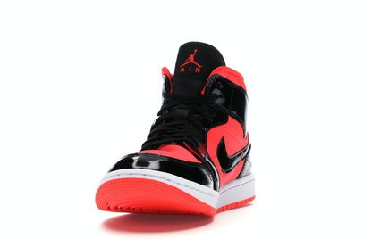 Jordan 1 Mid Hot Punch Black (Women's)