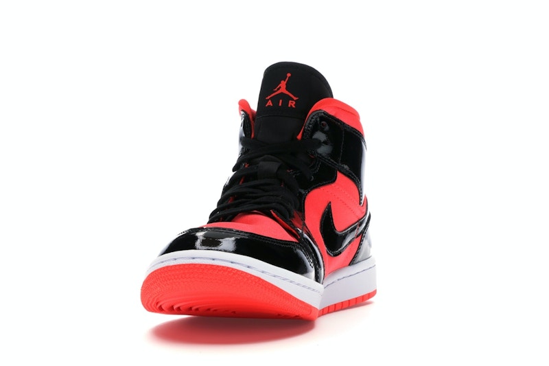 Jordan 1 Mid Hot Punch Black (Women's)