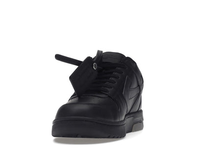 OFF-WHITE Out Of Office OOO "For Walking" Low Tops Black White