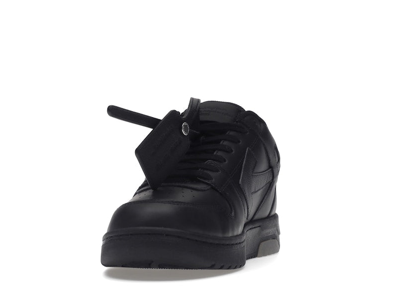 OFF-WHITE Out Of Office OOO "For Walking" Low Tops Black White