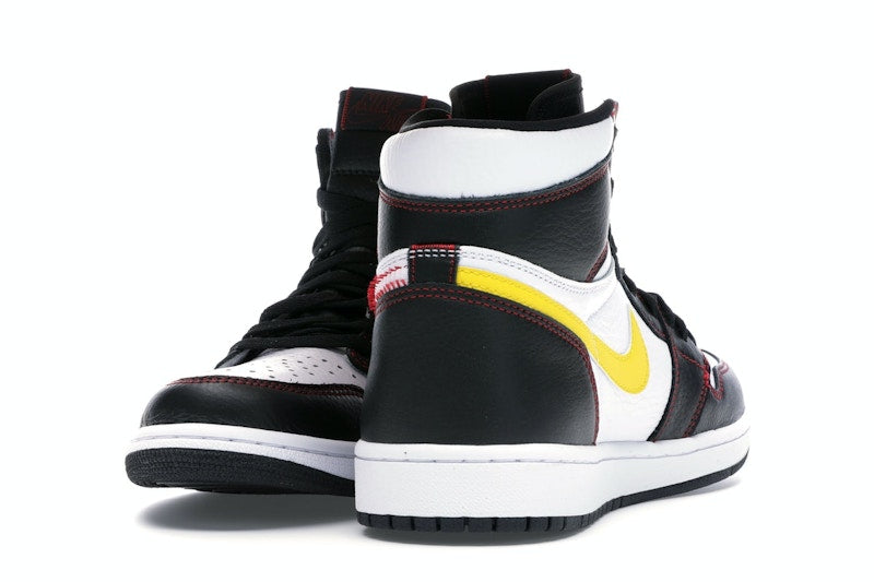 Jordan 1 Retro High Defiant White Black Gym Red