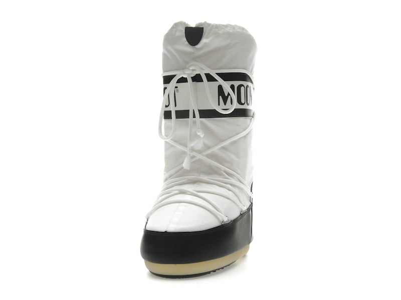 Moon Boot Icon Nylon Boot Black White