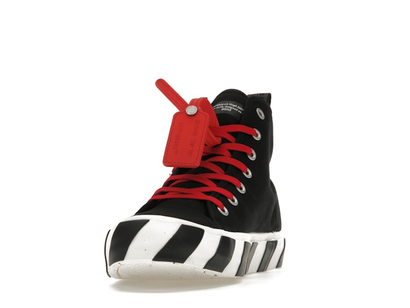 OFF-WHITE Vulcanized Hi Black Red Canvas