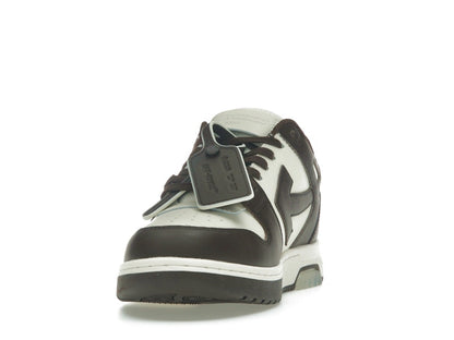 OFF-WHITE Out Of Office "OOO" Low Tops Chocolate Cream