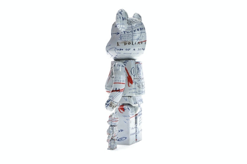 Bearbrick Jean-Michel Basquiat 2 100% & 400% Set White