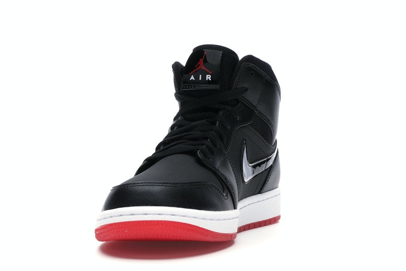 Jordan 1 Mid Black University Red