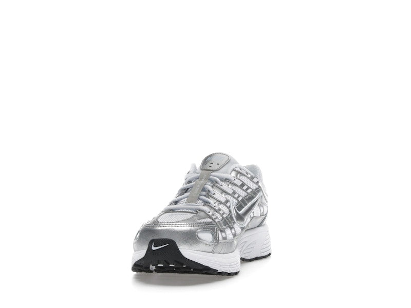Nike P-6000 White Metallic Silver (GS)