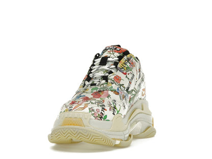 Gucci x Balenciaga The Hacker Project Triple S  Flora Print