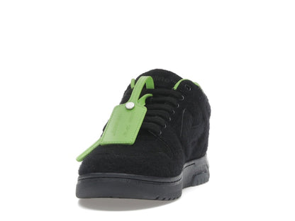 OFF-WHITE Out Of Office "OOO" Low Tops Black Green Wool