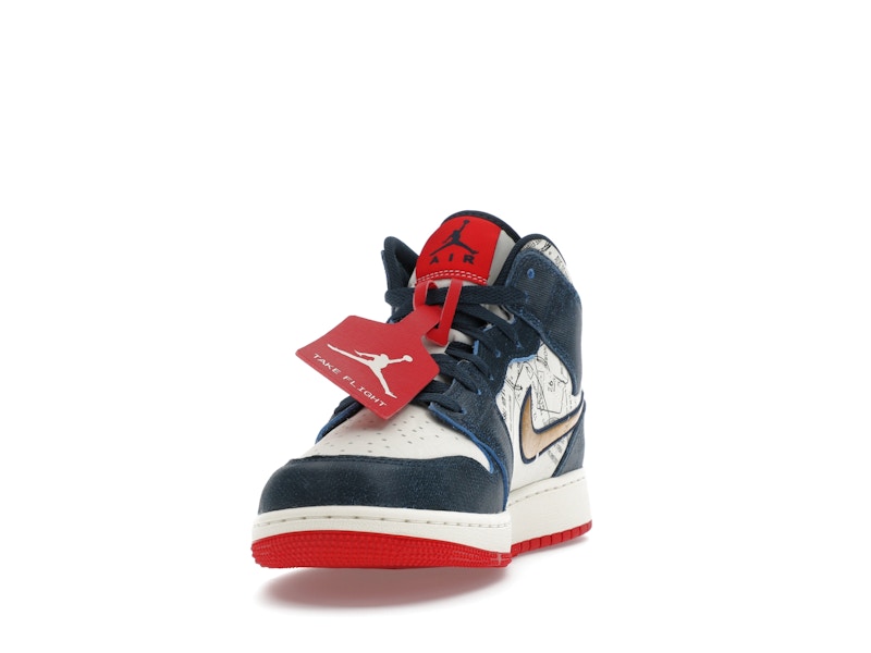 Jordan 1 Mid SE Take Flight Gold Swoosh (GS)