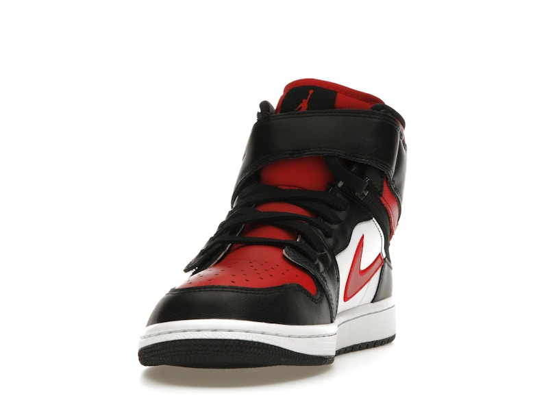 Jordan 1 High FlyEase Black White Fire Red