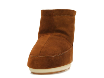 Moon Boot No Lace Suede Boot Tan