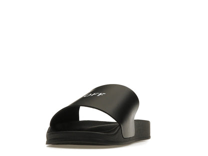 OFF-WHITE Pool Slides Black White (Women's) (SS22)