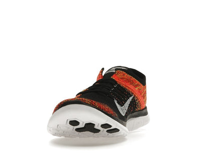 Nike Free Flyknit 4.0 Black Volt Bright Crimson