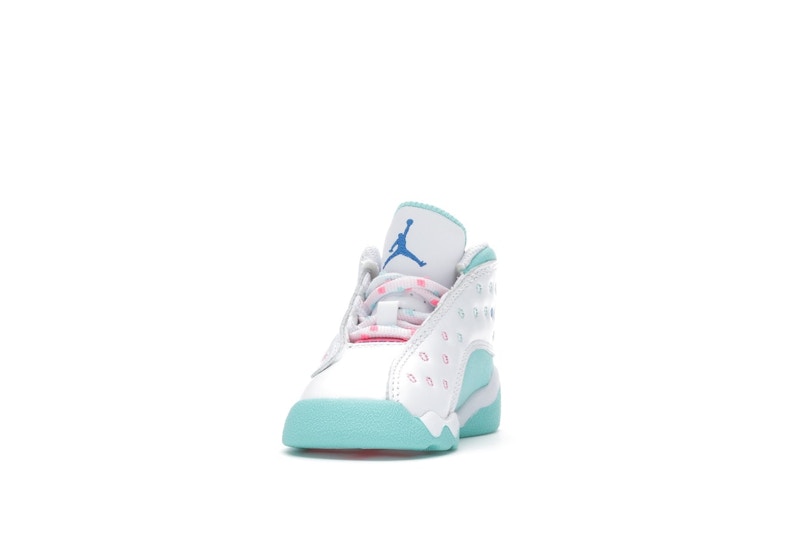 Jordan 13 Retro White Soar Green Pink (TD)