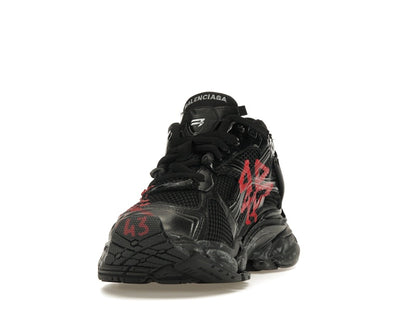 Balenciaga Runner Graffiti Black Red