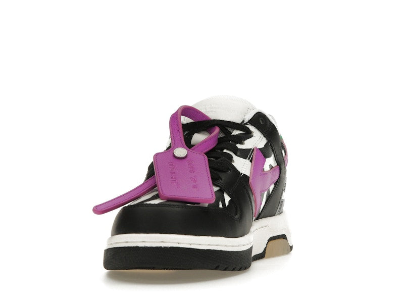 OFF-WHITE Out Of Office OOO Low Tops Zebra Pink (Women's)