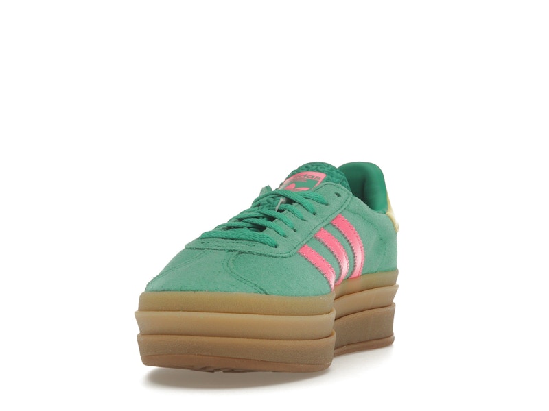 adidas Gazelle Bold Court Green Lucid Pink (Women's)
