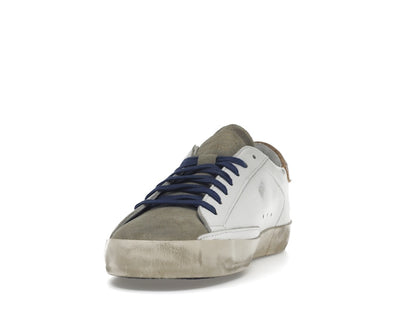 Golden Goose Super-Star Suede Toe White Taupe Royal Blue Black
