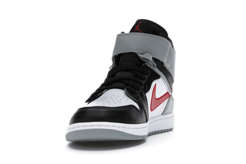 Jordan 1 High FlyEase Black Particle Grey Gym Red