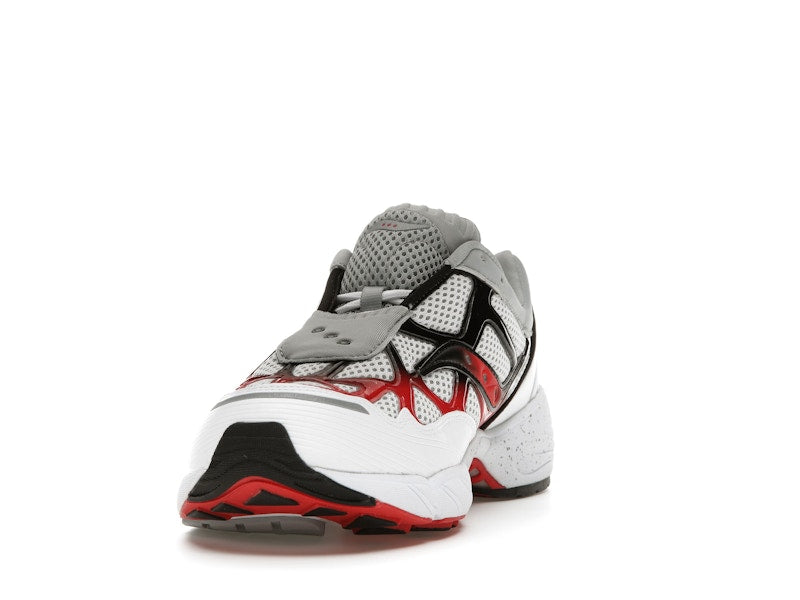Saucony Grid Web White Grey Red