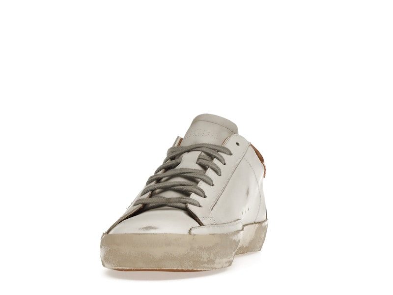 Golden Goose Super-Star White Vacchetta Tan Grey Suede Patch