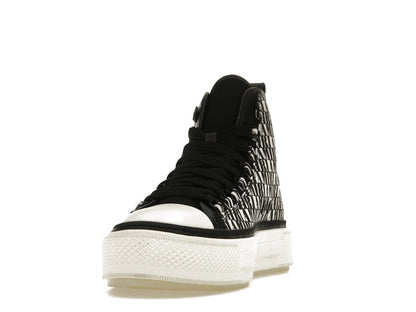 AMIRI Court Hi All Over Logo Black White