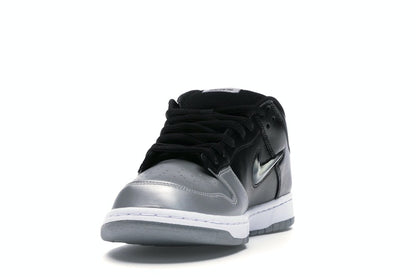 Nike SB Dunk Low Supreme Jewel Swoosh Silver