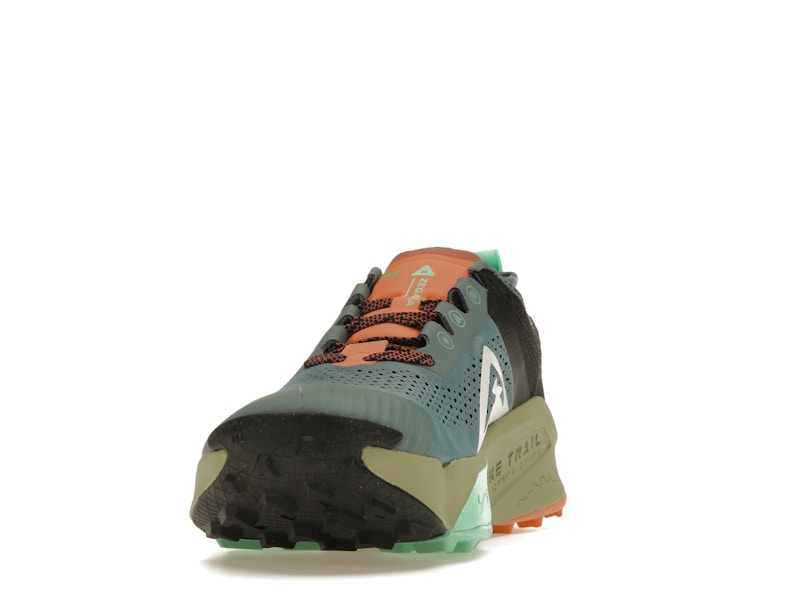 Nike ZoomX Zegama Trail Light Slate Grey Glow Green Bone Black