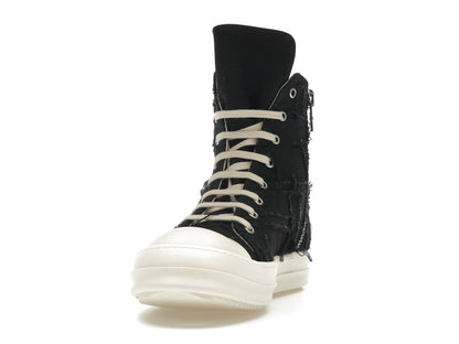 Rick Owens DRKSHDW Slashed Sneaks Black Milk