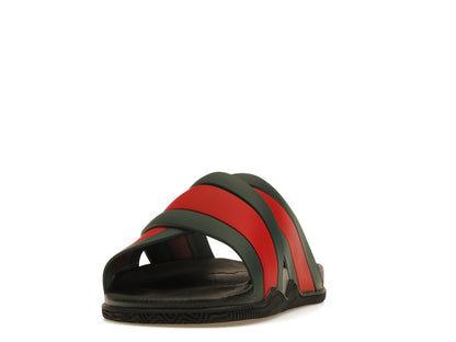 Gucci Web Slide Black Rubber (Women's)