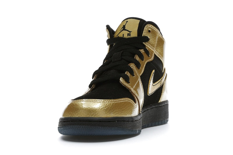 Jordan 1 Mid Metallic Gold Coin Black (GS)