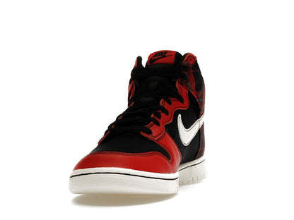 Nike Dunk High SE Tartan Plaid Black University Red