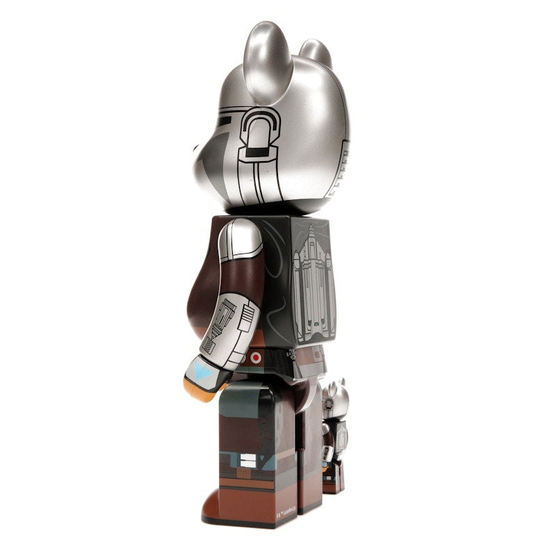 Bearbrick x Star Wars The Mandalorian Beskar Armor 100% & 400% Set