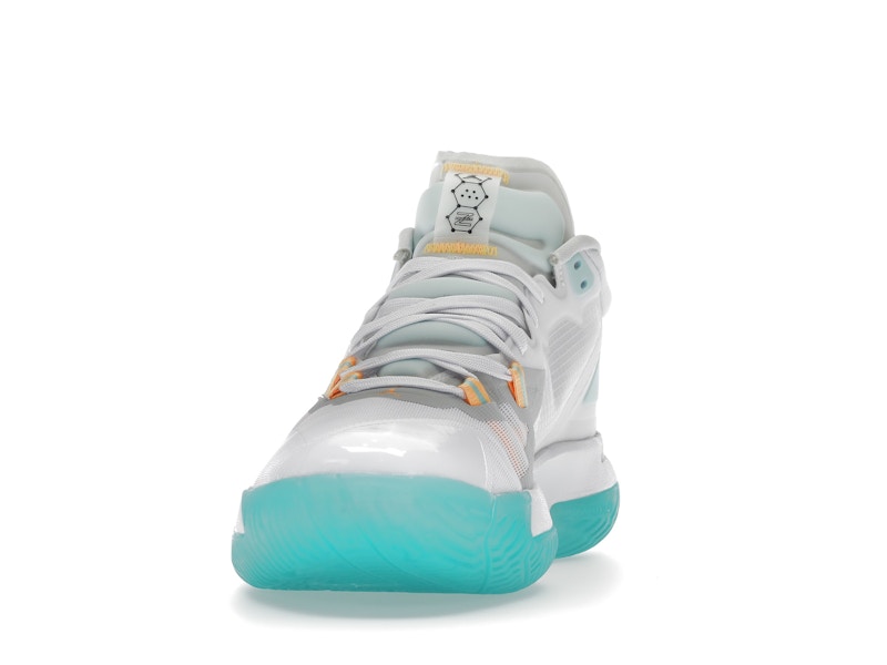 Jordan Zion 1 White Dynamic Turquoise