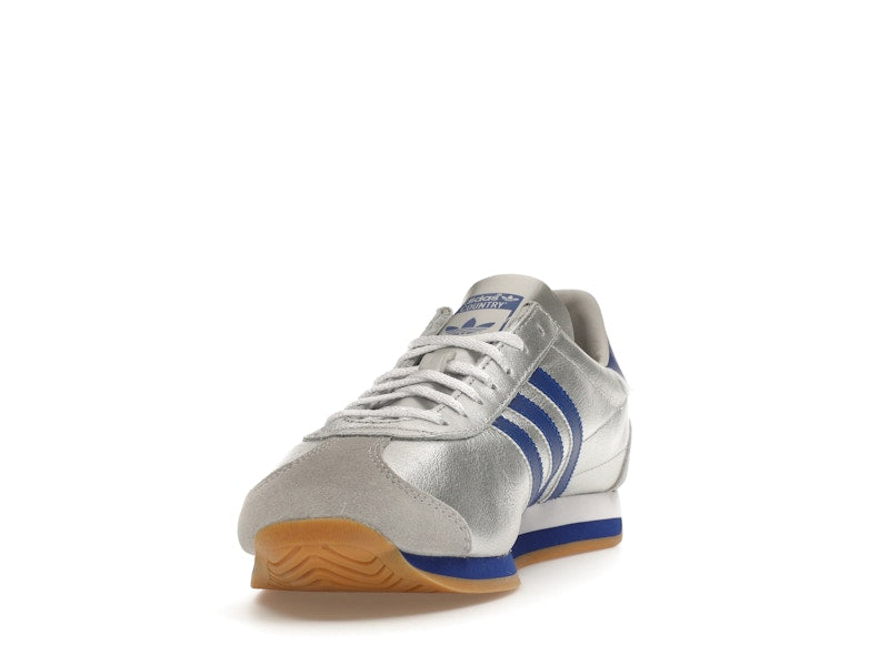 adidas Country OG Matte Silver Bright Blue Cloud White
