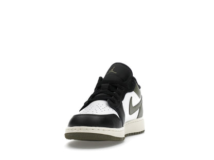 Jordan 1 Low Black Toe Medium Olive (GS)