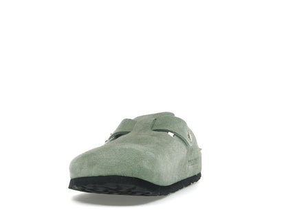 Birkenstock Boston Soft Footbed Suede Green Tea (Narrow Fit)