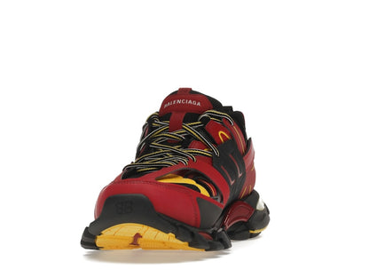 Balenciaga Track Trainers Burgundy Black