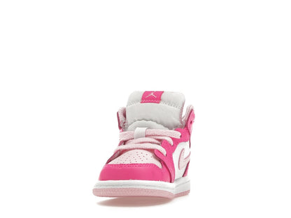 Jordan 1 Mid White Fierce Pink (TD)
