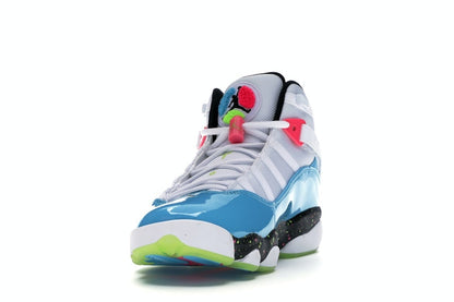 Jordan 6 Rings White Light Blue Fury Cyber