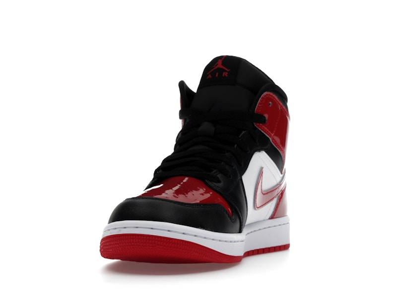 Jordan 1 Mid SE Patent Bred Toe