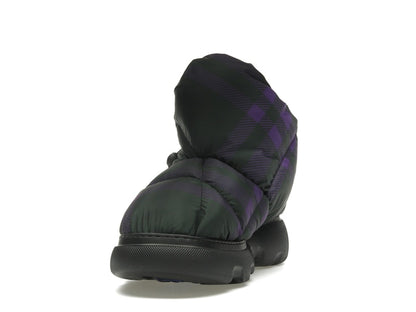 Burberry Check Pillow Boot Black Purple (Women's)