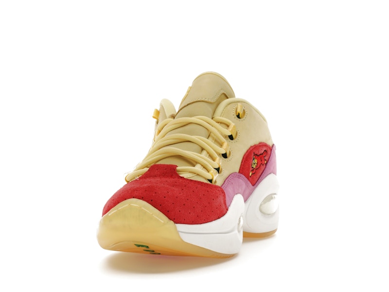 Reebok Question Low BBC Ice Cream Running Dog Yellow Red